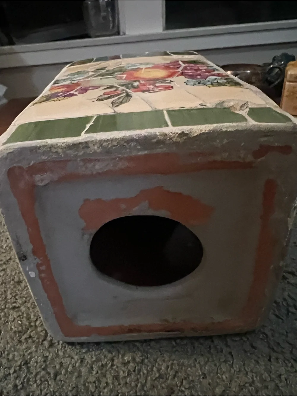 Vintage Handcrafted Mosaic Lamp Base 8 by 4.5”